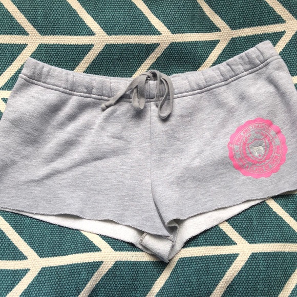 PINK sweatpant shorts - Picture 1 of 5